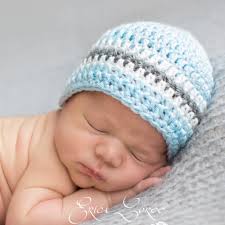 Crochet Baby Boy Hat, 6 Sizes, Newborn Photo Prop, New Baby Gift
