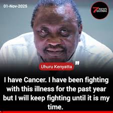 Uhuru Kenyatta Emotionally Reveals he has been Battling Cancer for an year  now 😢💔