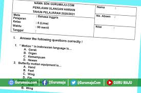 Soal uts bahasa inggris kelas 6 semester 2 plus kunci jawaban tahun ajaran 2017 2018 berikut ini soal terbaru soal uts bahasa inggris kelas 6 semester 1 terbaru tahun ajaran 2018 2019 kunci jawaban room i 1 c 2 a 3 d 4 b 5 a 6 b 7 c 8 b 9 c 10 c 11 d 12 a 13 b 14 b 15 a 16 a 17 b 18 d 19 a 20 a 21 c 22 b 23 c 24 b 25 d 26 a 27 c 28 c 29 c 30 b. Soal Uh Ph Bahasa Inggris Kelas 5 Semester 1 Revisi 2020 Guru Maju