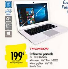 Offre Ordinateur Portable Thomson Chez Carrefour