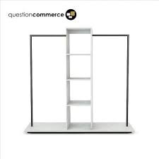 Portant Vetement Double Avec Etagere Retail Design En 2020 Portant Vetement Rayonnage Etagere