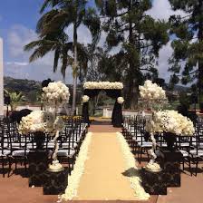 Black And White Wedding Arch Decorations Wedding Ceremony Black And Gold Blush Botanicals Sdweddingsbygina Luxury Wedding F White Wedding Ceremony Beach Wedding Black Black Wedding Decorations