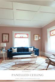 This is a post sponsored by diydecorstore.com. How To Make A Panelled Ceiling Threads Blooms