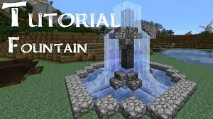 Minecraft Tutorial How To Build A Small Fountain Minecraft Fountain Minecraft Minecraft Tutorial