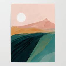 Pink and green palettes with color ideas for decoration your house, wedding, hair or even nails. Buy Pink Green Gold Moon Watercolor Mountains Poster By Morganharpernichols Worldwide Shipping Available At Society Watercolor Mountains Poster Art Painting