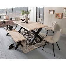 Moderne Sitzgruppe Fur Das Esszimmer Im Angesagten Loft Style Mit Massiver Eiche In White Wash Platte Eichentisch Massiv Esszimmer Komplett Gartenmobel Sets