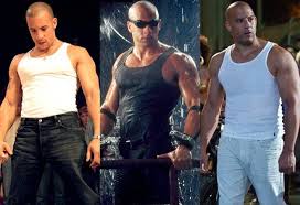 Vin Diesel, (from left) 'Knockaround Guys,' 'Chronicles of Riddick,' and  'Fast 5'