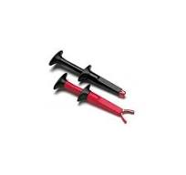 JUEGO DE CLIPS DE COCODRILO, 9.5 MM, ROJO / NEGRO, 10A