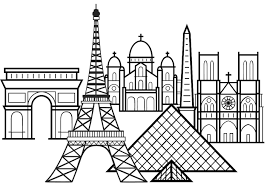 Coloring pages are fun for children of all ages and are a great educational tool that helps children develop fine some tips for printing these coloring pages: Paris Famous Monuments Paris Adult Coloring Pages
