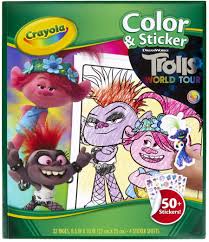 Who do you like more? Amazon Com Crayola Trolls World Tour Color Sticker Activity Trolls 2 Trolls Coloring Book 32 Coloring Pages Gift For Kids Ages 3 4 5 6 Multi Model Number 04 0917 0 000 Toys Games