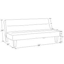 Luxurygoods leather futon (4 colors). Kebo Futon Dhp Furniture