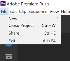 Copying(duplicating) a project is not possible in premiere rush currently. Solved Save As Adobe Support Community 10646768