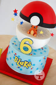 Pokemon Pokeball Cake For Blake With Charmander Pokemon Birthday Cake Pokemon Birthday Pokemon Party