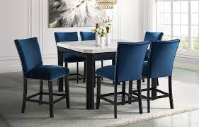 Once you've found your perfect dining room table and chairs why not take a look at our sideboards and dressers to complete the look. Dining Set With Blue Chairs Off 60