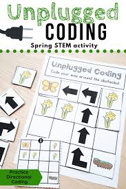 They give you a parent dashboard, where. Spring Unplugged Coding Activity For Beginners English And French Unplugged Coding Activities Kindergarten Coding Coding For Kids