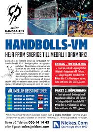 Sveriges matcher sänds i tv3 och utvalda matcher visas i. Nickes Com Handbolls Vm 2019 Page 1 Created With Publitas Com