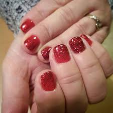 Ombre Black And Red Glitter Nails Short Red Gel Nails With Glitter Ombre Nails With With Red Glitter And Red Gel Red Gel Nails Glitter Gel Nails Ombre Nails Glitter