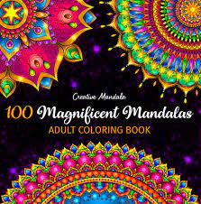 This book has 100 mandala designs inside of it on 205 pages. 100 Magnificent Mandalas Coloring Book Creative Mandala Coloring Books