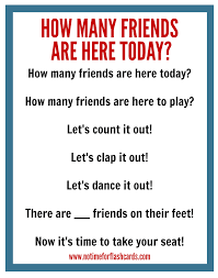 Circle time songs for toddlers. Circle Time Chant Free Printable No Time For Flash Cards