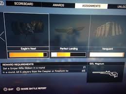 It is unlocked upon completion of the eagle's nest assignment. Dear Dice Why In The World Do You Have The Eagle S Nest Assignment A Freaking Nightmare Battlefield 4