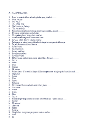 Soal olimpiade sains nasional (kompetisi sains nasional) astronomi sma tahun 2020 ini contoh soal kompetisi sains nasional ksn (osn) sma 2020 juga dapat di unduh pada link berikut. Doc Contoh Soal Astronomi Teori Dan Jawabannya Zakia Yusro Academia Edu