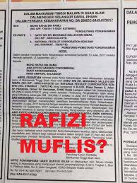 Mahkamah tinggi shah alam terletak di shah alam, selangor, malaysia. Iklan Notis Kebankrupan Taktik Politik Nak Tunjukkan Saya Penipu Kononnya Kata Rafizi Ameno World