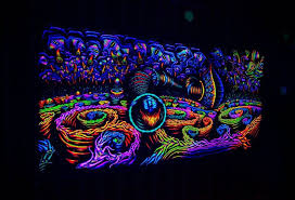 Blacklight Tapestry Empathy Uv Reactive Etsy Blacklight Tapestry Psychedelic Tapestry Trippy Tapestry