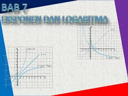 3 pengertian logaritma operasi logaritma dapat diartikan sebagai operasi kebalikan dari menentukan nilai pemangkatan menjadi menentukan pangkatnya. Ppt Bab 7 Eksponen Dan Logaritma Powerpoint Presentation Free Download Id 5519004