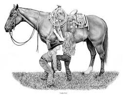 Ladies First Limited Edition Print 13 X 19 Met Afbeeldingen Paard Tekeningen Paarden Kleurplaten