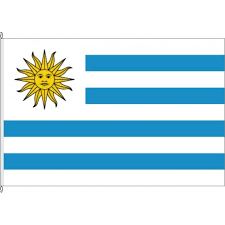 An der wehenden fahne an ihrem. Fahne Von Uruguay