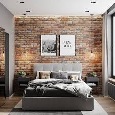 A brown and white brick wall is a nice solution for this kid's room. 48 Adorable Kitchen Design Trends Ideas Brick Wall Bedroom Brick Bedroom Luxury Bedroom Decor