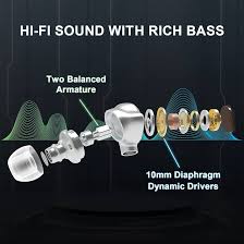 Buy Monoprice Mp80 Aluminum In-Ear Earphone, Balanced Armature Driver And  Dynamic Driver With Three Tuning Nozzles Online At Desertcartkuwait