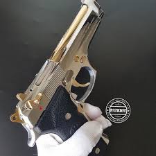 Pin On Gold Plated Beretta 92fs Patriot Gun Polishing