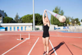 Maybe you would like to learn more about one of these? Female Pole Vaulter Holding Pole Stockphoto