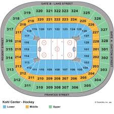 68 Right Kohl Center Seating Map