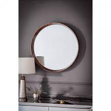 If you are looking for a wall mirror that creates a design feature in your living room why not hang a beautiful ornate mirror over your fire place mantle. Solid Warwick Large Round Wall Mirror Modern Wall Mirrors