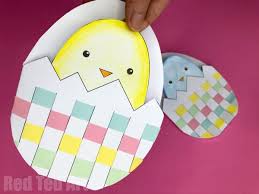 Check spelling or type a new query. Printable Easter Chick Card With Woven Egg Red Ted Art