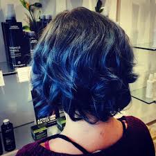 Initally we were aiming for a lavendar ombre, but couldn't quite get. Blue Ombre Hair Color Light And Dark Shades 2017