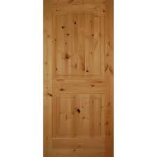 Builders Choice 36 In X 80 In 2 Panel Arch Top Unfinished Solid Core Knotty Alder Single Prehung Interior Door Hdka2a30l Prehung Interior Doors Interior Panel Doors Knotty Alder Doors
