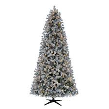 Home Accents Holiday 9 Ft Pre Lit Led Lexington Artificial Christmas Tree With Warm White Lights And Pinecones Tg90m3c03l01 The Home Depot White Christmas Trees Led Christmas Tree Lights Pine Christmas Tree