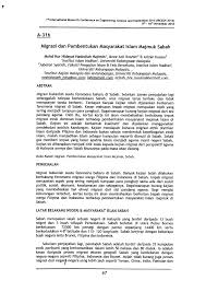 3.masyarakat majemuk dengan minoritas dominan, yaitu masyarakat yang antara komunitas atau kelompok etnisnya terdapat kelompok minoritas, tetapi mempunyai kekuatan kompetitip di atas yang lain, sehingga mendominasi politik dan ekonomi. Pdf Migrasi Dan Pembentukan Masyarakat Islam Majmuk Sabah
