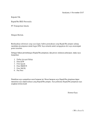 Surat lamaran kerja merupakan salah satu syarat untuk mendapatkan pekerjaan yang ingin anda dapatkan. Surat Lamaran Transjakarta Michael