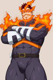 endeavor (boku no hero academia) drawn by sakuramarusan | Danbooru