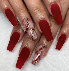 Red and gold nail designs 2020. Pin On Nail Design