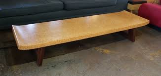The tops of each table had seen better days. Refinished Cork Top Coffee Table By Paul Frankl Salvage One