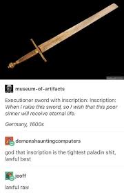 Sword Executioners Dnd Funny Funny Memes Dungeons And Dragons Memes