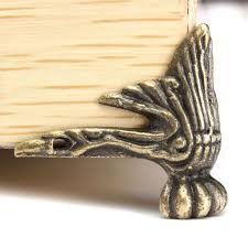 4pcs Jewelry Chest Gift Box Wood Case Decorative Feet Leg Corner Protector Guard 965671523152 Ebay Jewelry Chest Antique Brass Jewelry Antique Bronze Jewelry