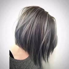 Ash Brown Bob Haircut Ash Hair Color Hair Color Asian Dark Silver Hair