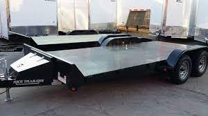 Flatbed Car Hauler Utv Atv Motorcycle Landscape Trailer Racecarhauler Hitchittrailers In Brokenarr Landscape Trailers Trailers For Sale Trailer Accessories