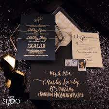 See more ideas about gold wedding invitations, gold wedding, wedding. Black Gold Foil Wedding Invitations Wouldn T It Be Lovely